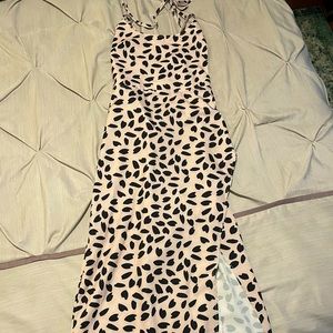 Cheetah Print Wrap Dress